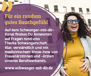 Online-Banner zur Kampagne Schwanger mit dir